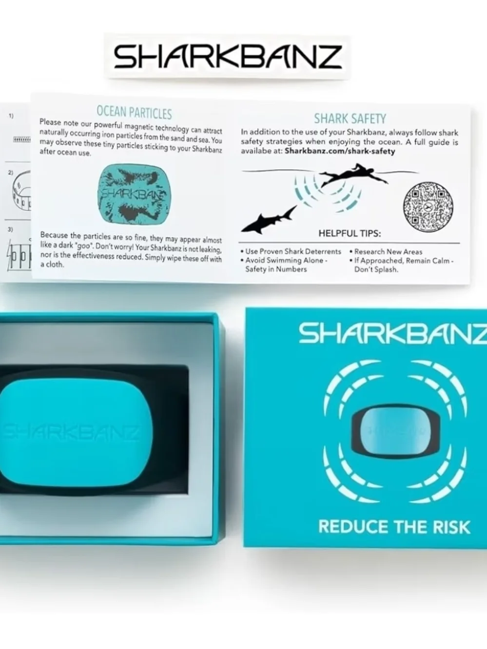 Sharkbanz 2 Magnetic Shark Deterrent Band Black/Blue | Waterproof | Shark Repel